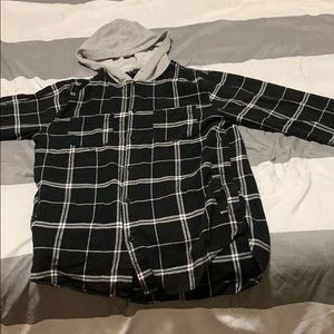 Flannel with hoodie